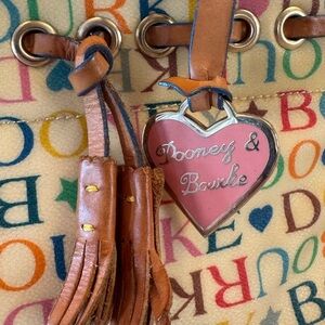 Dooney & Bourke Colorful Logo Canvas Tote